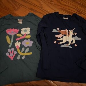 Hanna Andersson Long Sleeve Tees 6-7